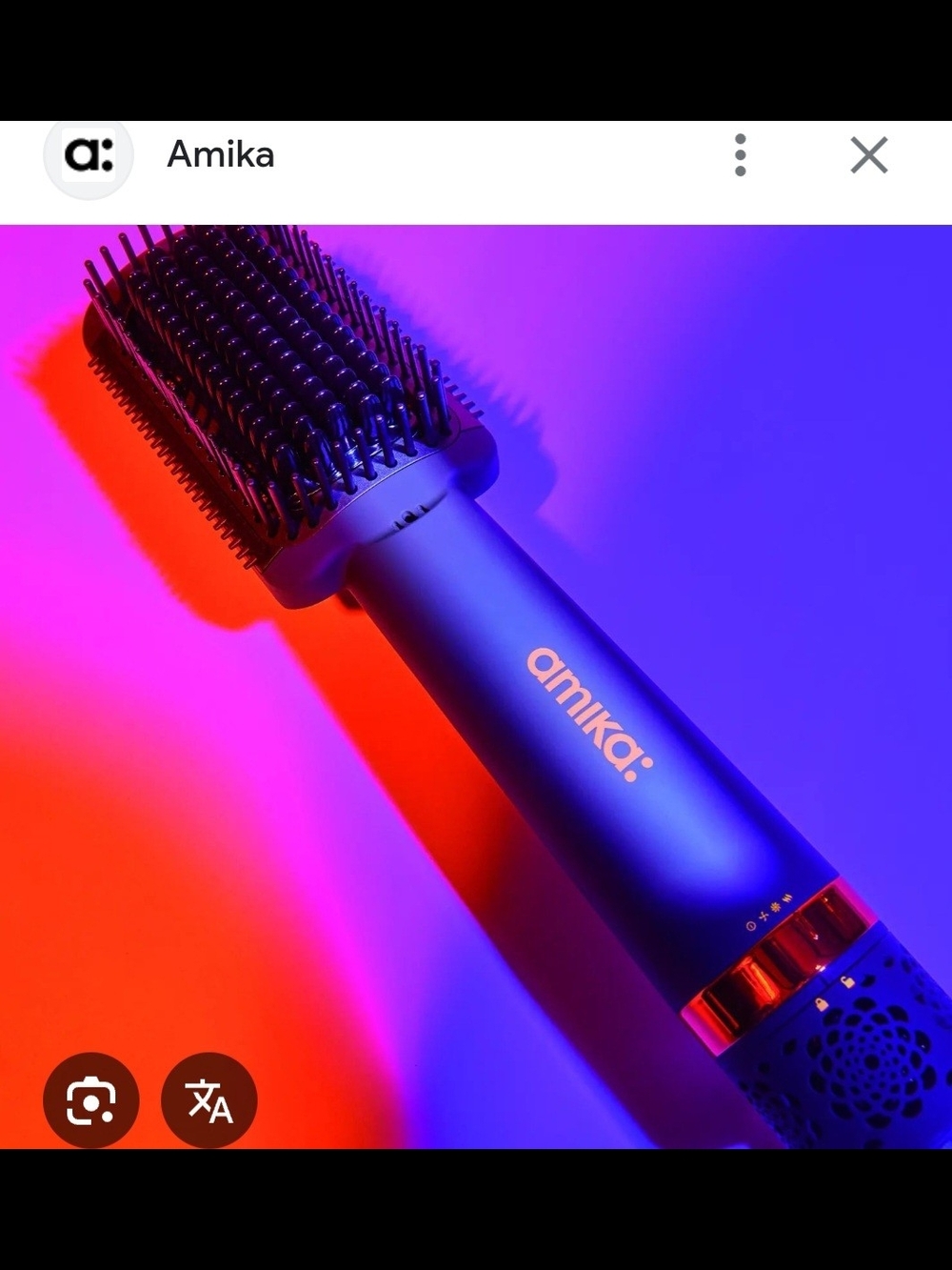 Amika Double Agent Straightening Blow Dryer Brush